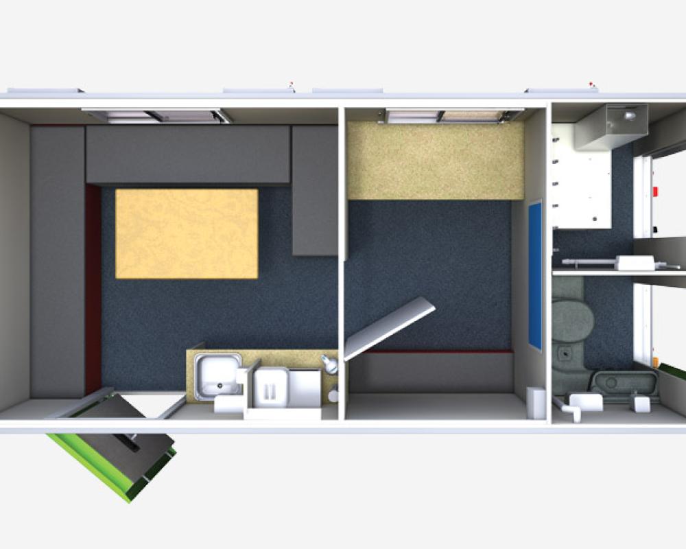 10-Man Welfare Cabin and Office | Blue Loos Event Hire | Construction | Cheshire