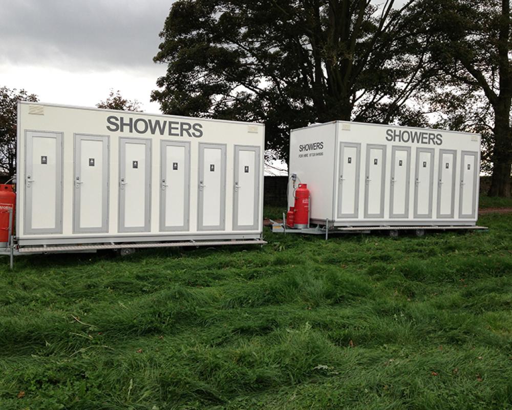 Shower Units | Blue Loo Events Hire | Festivals & Events | Cheshire