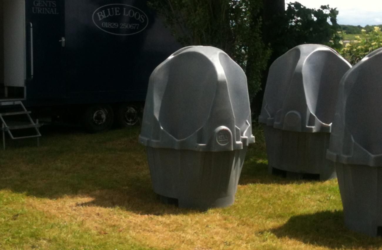 4-Bay Urinal Pods | Blue Loos Event Hire | Festivals & Events | Cheshire