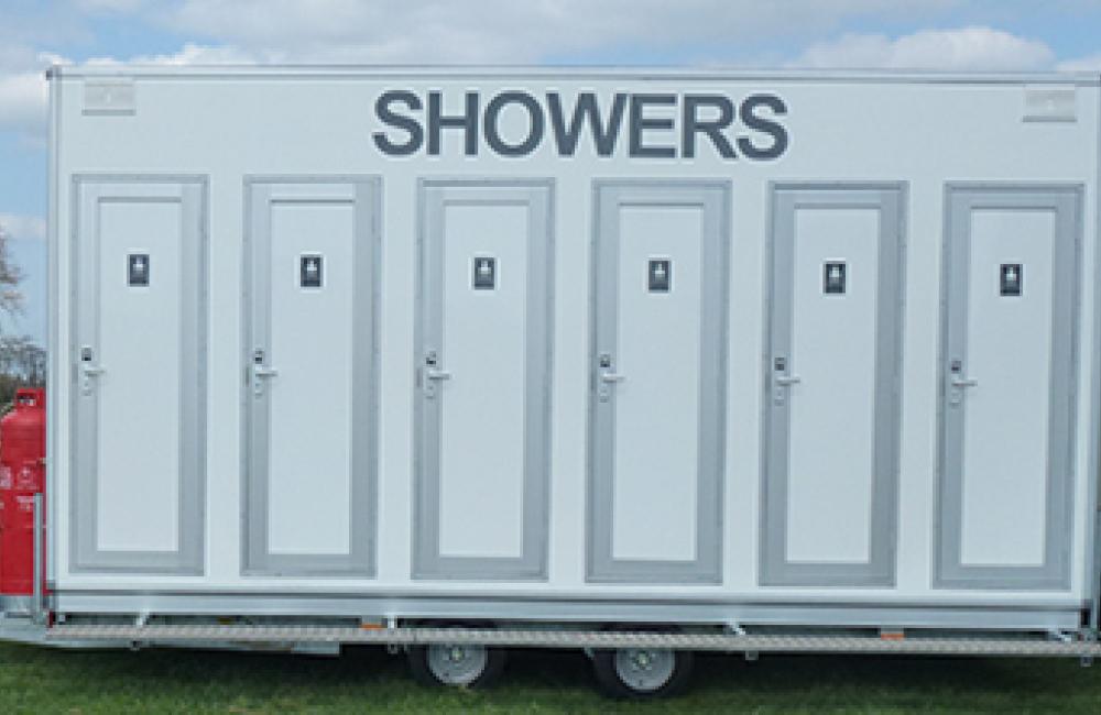 Shower Units | Blue Loo Events Hire | Festivals & Events | Cheshire